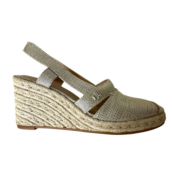 Ralph Lauren Penelopie Wedge Slingback Espadrille Sandals, 6 - Picture 1 of 10
